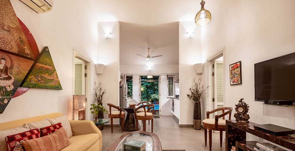 Ishanya - Living room view to the kitchen